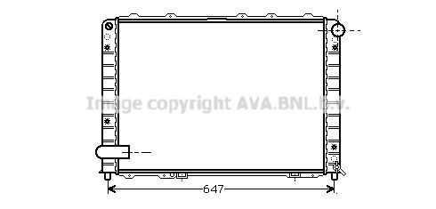 PRASCO Engine radiator Article number: LC2057 cheaply