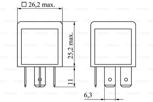 BOSCH 0 986 332 030 Relay CORSA 1.0 12V (F08, F68) 60 PS Petrol 2006