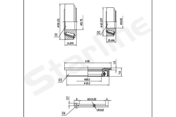 STARLINE Wheel bearing kit Article number: LO 00523 cheaply