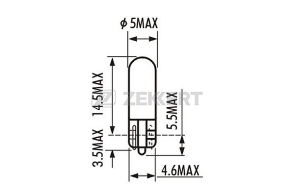 ZEKKERT Dashboard bulb Article number: LP-1080 cheaply