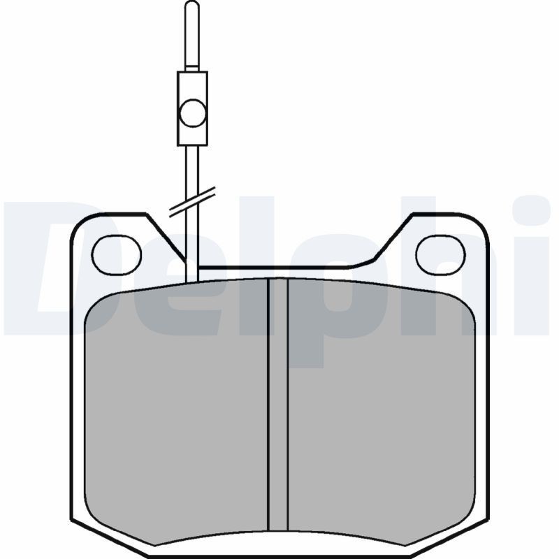 DELPHI Brake pad set Article number: LP106 cheaply