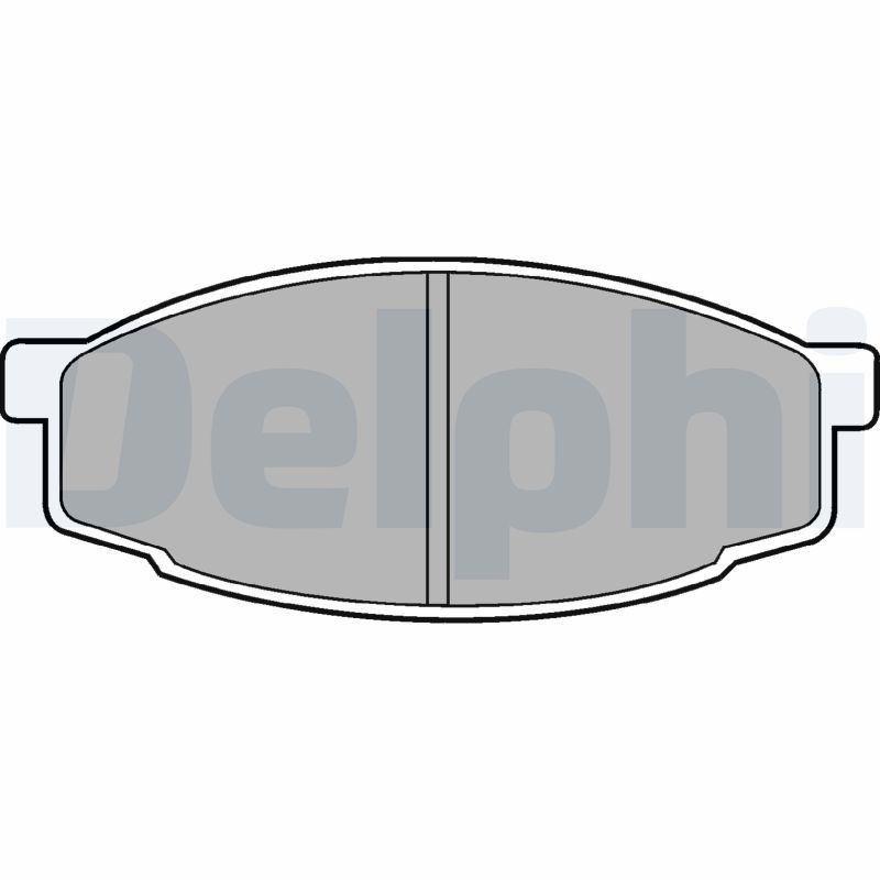 DELPHI Brake pad set Article number: LP461 cheaply