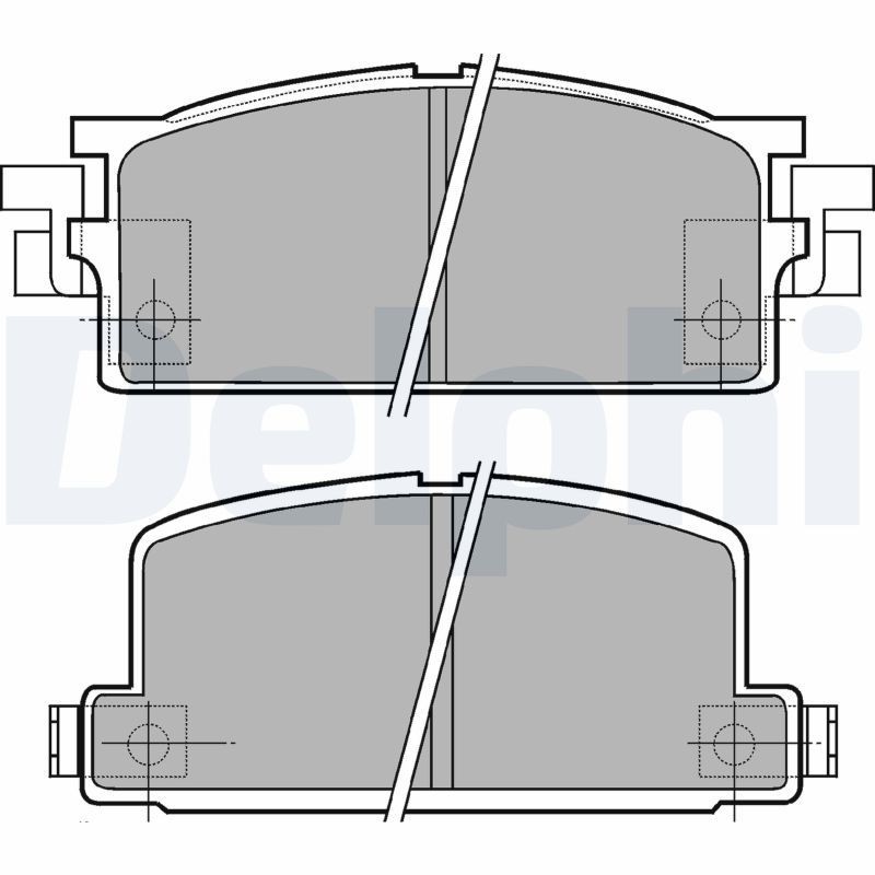 DELPHI Brake pad set Article number: LP462 cheaply