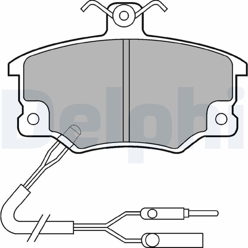 DELPHI Brake pad set Article number: LP496 cheaply