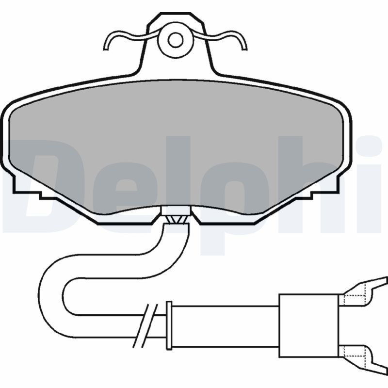 DELPHI Brake pad set Article number: LP601 cheaply