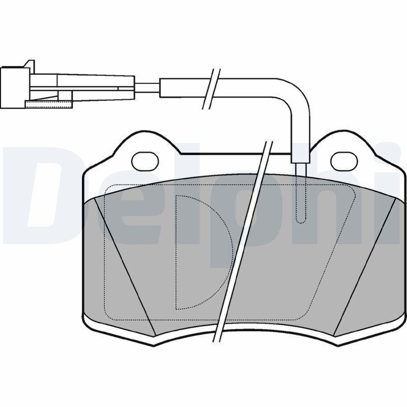 DELPHI Brake pad set Article number: LP849 cheaply