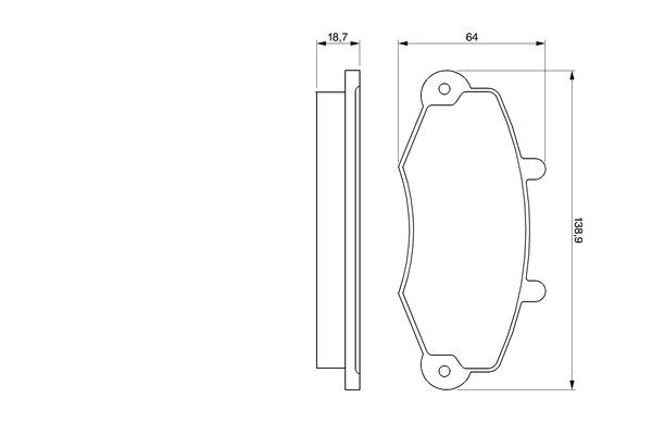 BOSCH Brake pad set Article number: 0 986 460 963 cheaply
