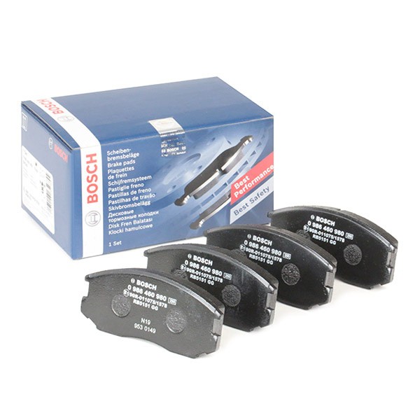 BOSCH Brake pad set Article number: 0 986 460 980 cheaply
