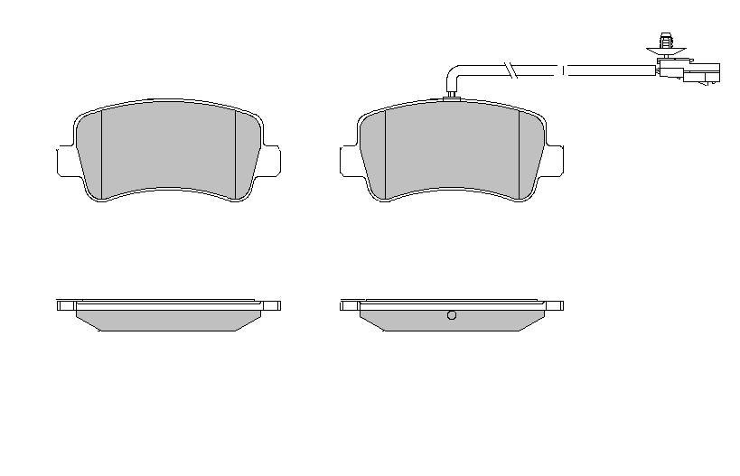 MOTAQUIP Brake pad set Article number: LVXL1638 cheaply