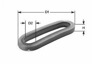 CLEAN FILTER Air filter Article number: MA 130 cheaply