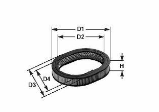 CLEAN FILTER Air filter Article number: MA 379 cheaply