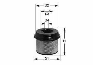 CLEAN FILTER Air filter Article number: MA 791 cheaply