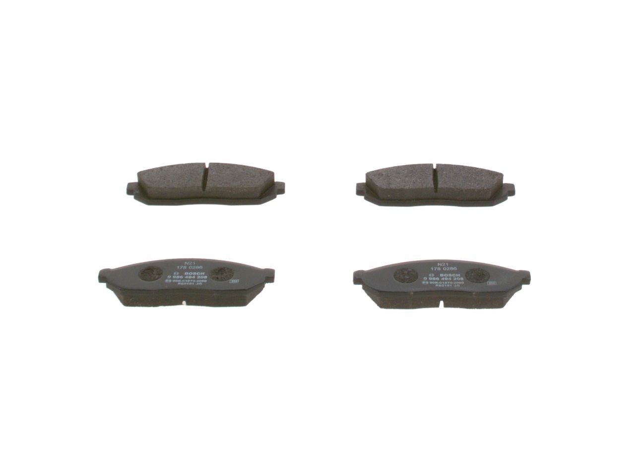 BOSCH Brake pad set Article number: 0 986 494 208 cheaply