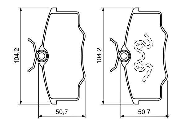 BOSCH Brake pad set Article number: 0 986 494 389 cheaply