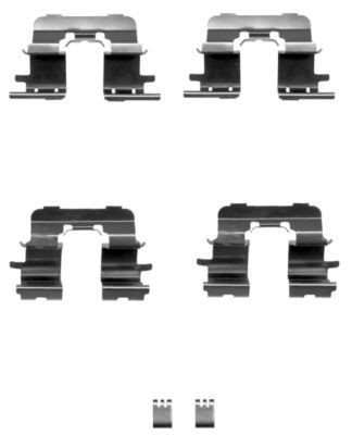 MINTEX MBA1290 Monteringssæt til bremseklodser AVENSIS 2.4 VVT-i (ACM21) 156 HK Benzin 2009