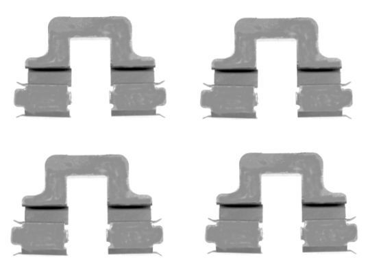 MINTEX MBA1606 Σετ βοηθ. εξαρτημάτων, τακάκια φρένων GOLF 2.0 TDI 131 PS Πετρέλαιο 2009