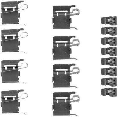 MINTEX MBA1748 Monteringssæt til bremseklodser ALPHARD 2.5 (AGH30W) 182 HK Benzin