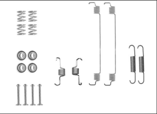 MINTEX MBA18 Lisakomplekt, Piduriklotsid LOGAN 1.6 Flex (LS1V, LS09, LS0V) 112 HP Bensiin/etanool