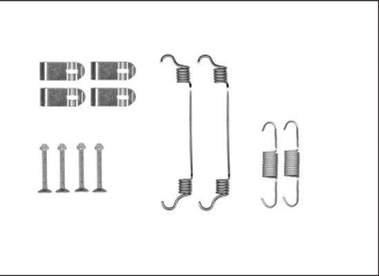 MINTEX Brake shoe fitting kit Article number: MBA19 cheaply