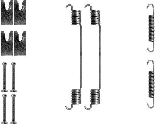 MINTEX MBA814 Tilbehørssæt, bremsebakker IDEA 1.8 Flex 112 HK Benzin/Ethanol