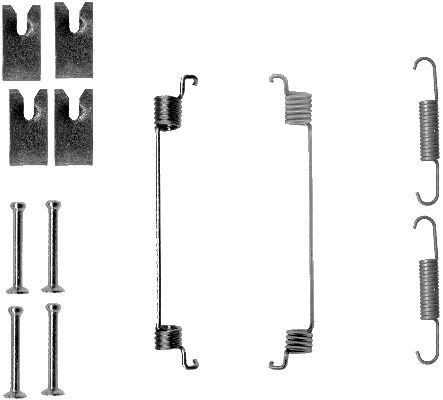 MINTEX MBA866 Tilbehørssæt, bremsebakker IDEA 1.4 Flex 82 HK Benzin/Ethanol