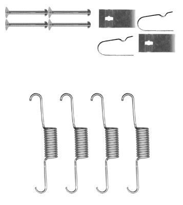 MINTEX MBA884 Tilbehørssæt, parkeringsbremsebakker LEGEND 3.5 V6 4WD (KB1) 295 HK Benzin