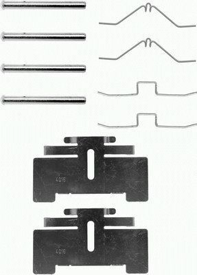 MINTEX MBA974 Monteringssæt til bremseklodser COLT 1.2 GL 55 HK Benzin 1984