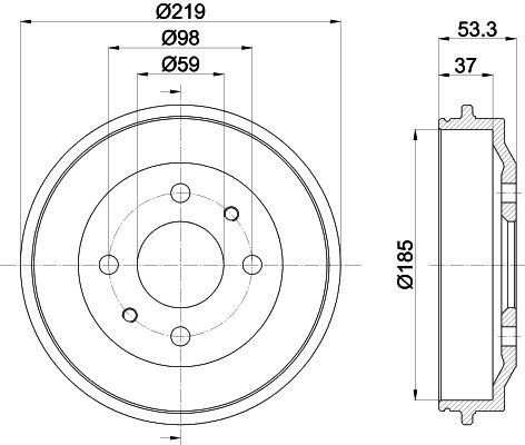 MINTEX Bremsetromle Varenummer: MBD011 billige