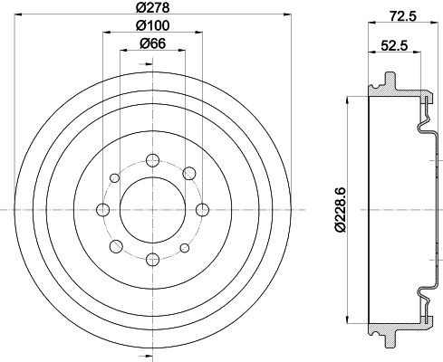 MINTEX Bremsetromle Varenummer: MBD043 billige