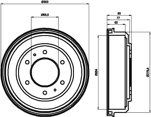 MINTEX Bremsetromle Varenummer: MBD128 billige