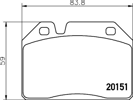 MINTEX Brake pad set Article number: MDB1023 cheaply