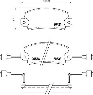 MINTEX Piduriklotsid Artikli number: MDB1112 soodsalt