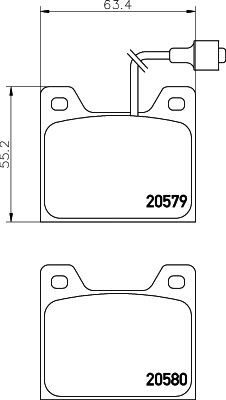 MINTEX Piduriklotsid Artikli number: MDB1146 soodsalt