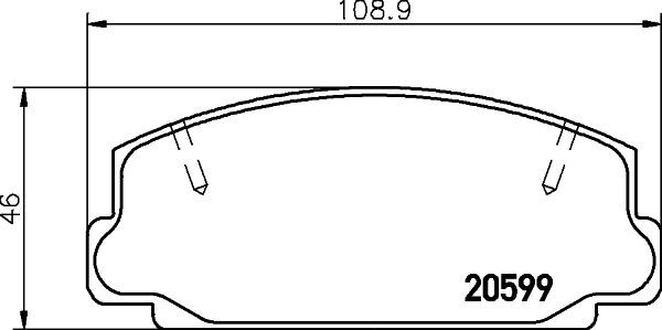 MINTEX Brake pad set Article number: MDB1149 cheaply