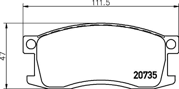 MINTEX Brake pad set Article number: MDB1185 cheaply