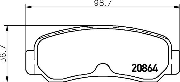 MINTEX Brake pad set Article number: MDB1198 cheaply