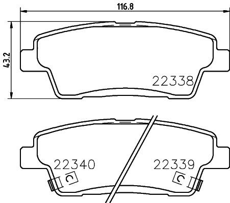 MINTEX Brake pad set Article number: MDB3829 cheaply