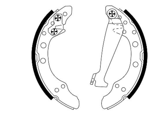 MINTEX Brake Shoe Set Article number: MFR373 cheaply
