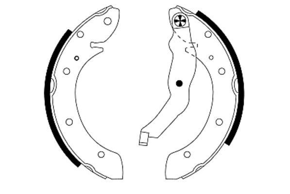 MINTEX Brake Shoe Set Article number: MFR406 cheaply