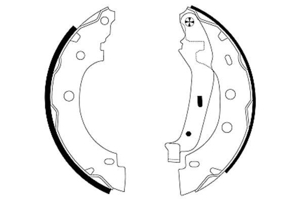 MINTEX Brake Shoe Set Article number: MFR438 cheaply