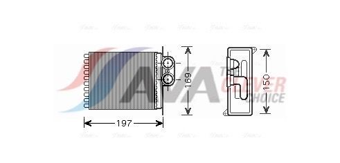 AVA COOLING SYSTEMS Heater matrix Article number: MSA6400 cheaply