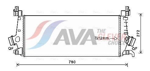 AVA COOLING SYSTEMS Интеркулер артикулен номер: OLA4647 евтино
