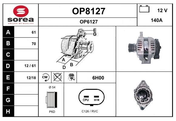 SNRA Generaator Artikli number: OP8127 soodsalt