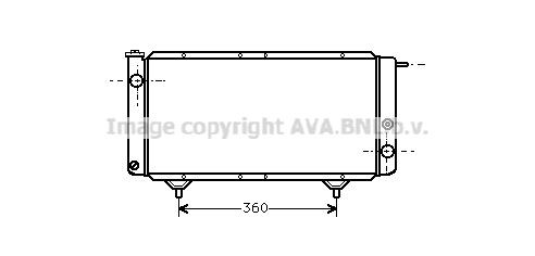 PRASCO Engine radiator Article number: PE2003 cheaply