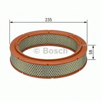 BOSCH Air filter Article number: 1 457 432 111 cheaply