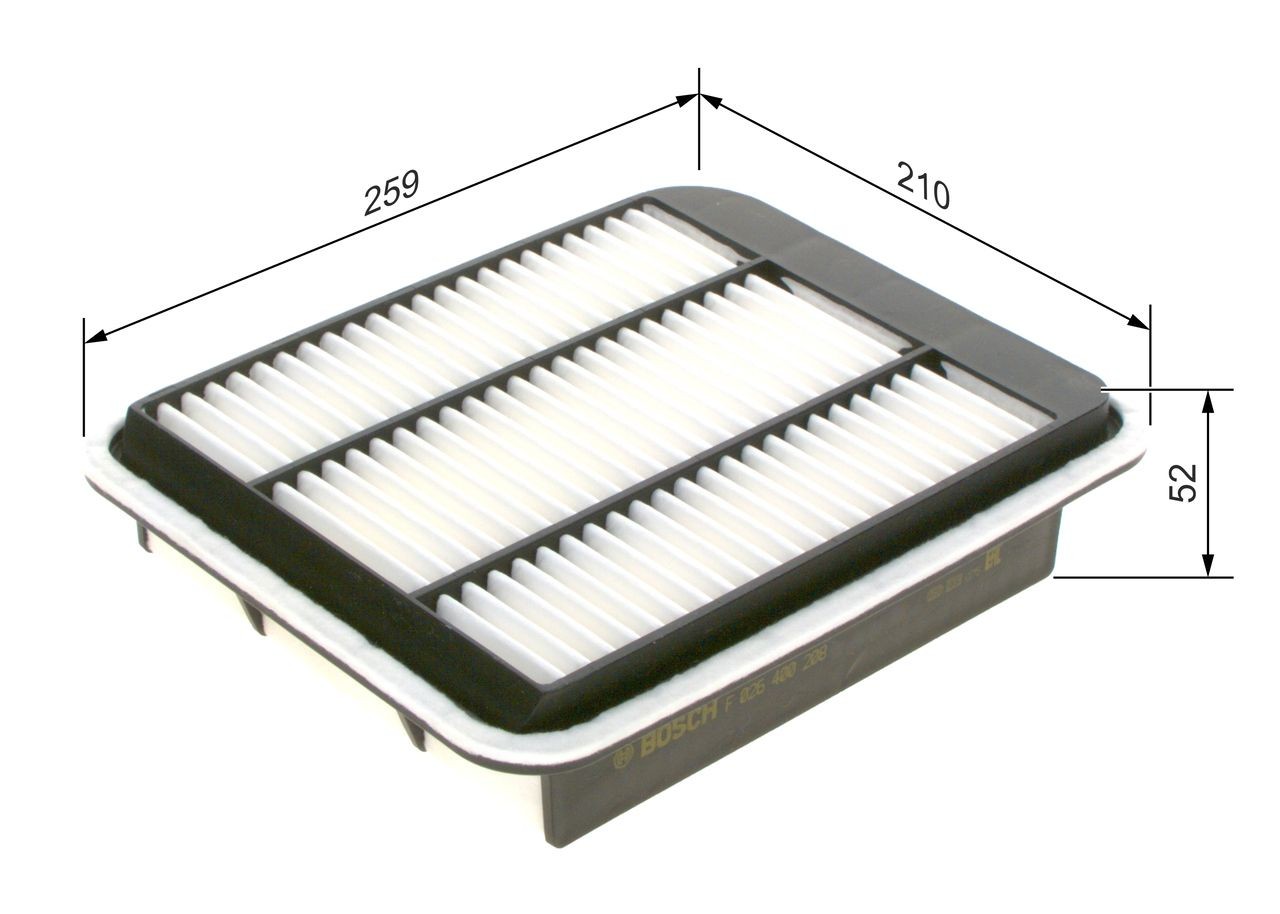 BOSCH Air filter Article number: 1 457 433 006 cheaply