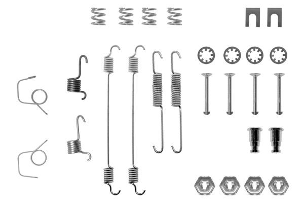 BOSCH 1 987 475 100 Tilbehørssæt, bremsebakker SUPER 5 1.4 58 HK Benzin 1996