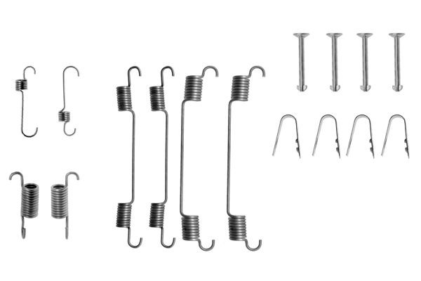 BOSCH 1 987 475 130 Tilbehørssæt, bremsebakker WAGON R+ 1.0 (RB310) 53 HK Benzin