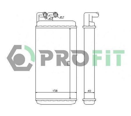 PROFIT Heater matrix Article number: PR 0012N1 cheaply