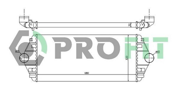 PROFIT Intercooler Article number: PR 0555T1 cheaply